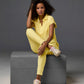 Cotton Comfort Drawstring Pocket Jogger Pale Banana