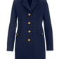 Classic Tailored Coat Navy