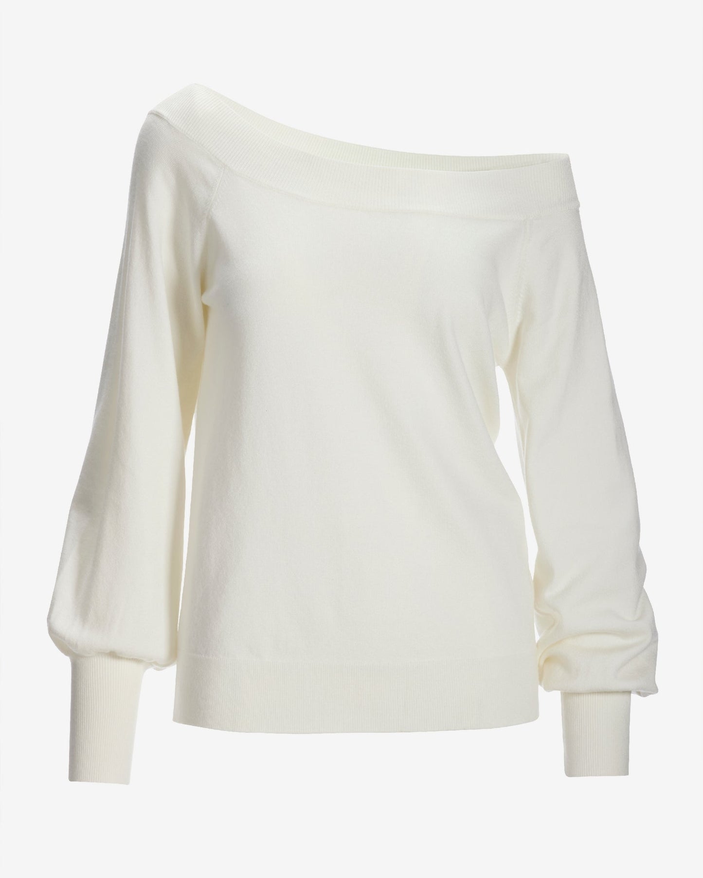 Lightweight Slouchy Sweater Off White