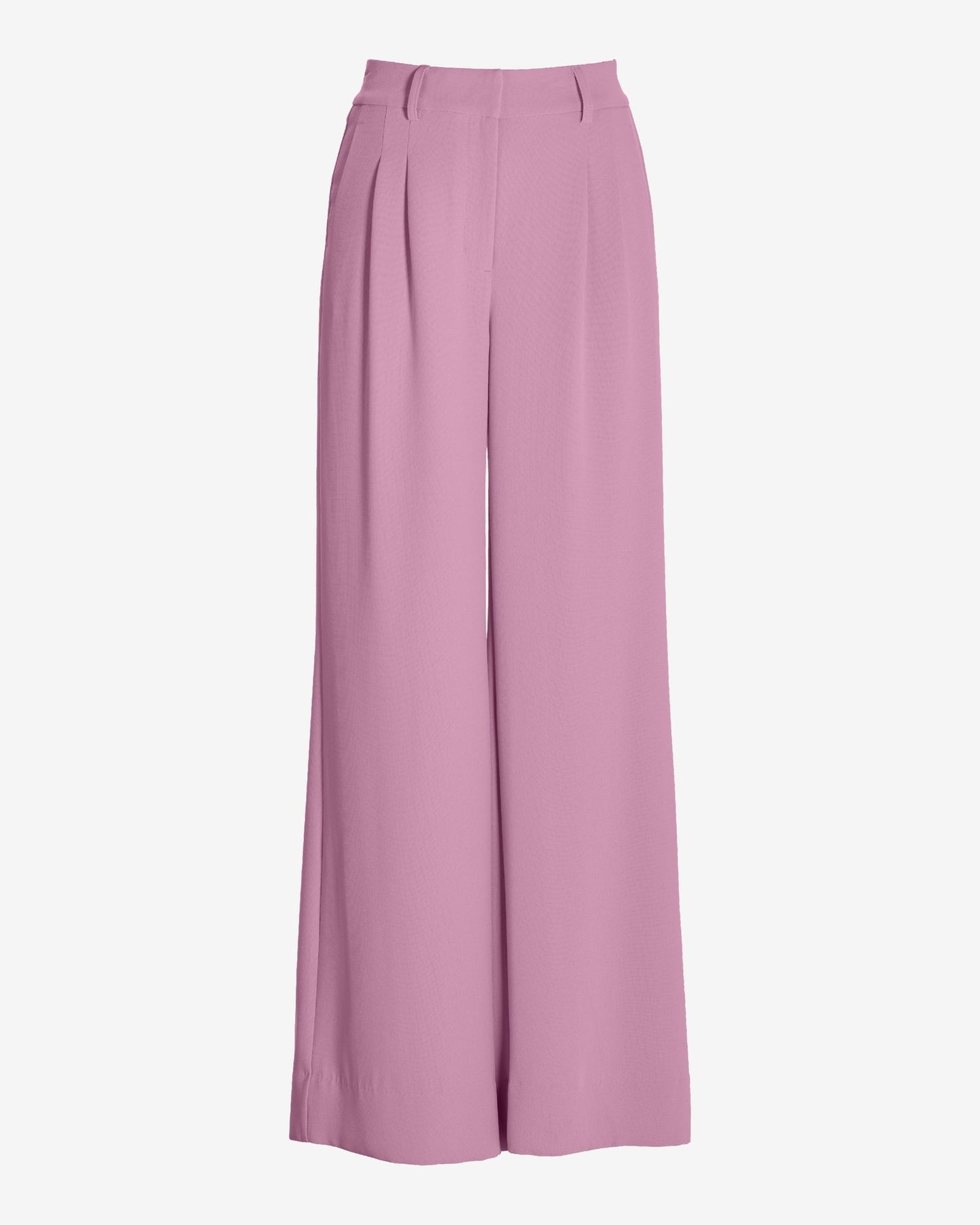 Malibu Wide Leg Effortless Drape Trouser Pant Pink Lavender