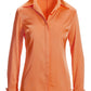 Sophia Button-Up Charmeuse Blouse Nectarine