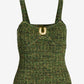 Hardware Marled Sweater Tank Green Multi