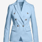 Modern Double-Breasted Blazer Blue Bell
