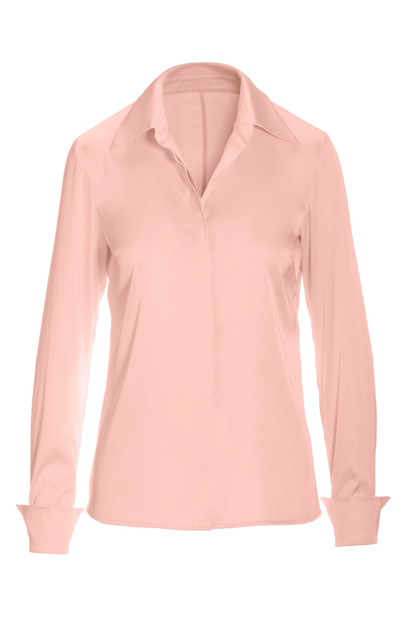 Sophia Button-Up Charmeuse Blouse