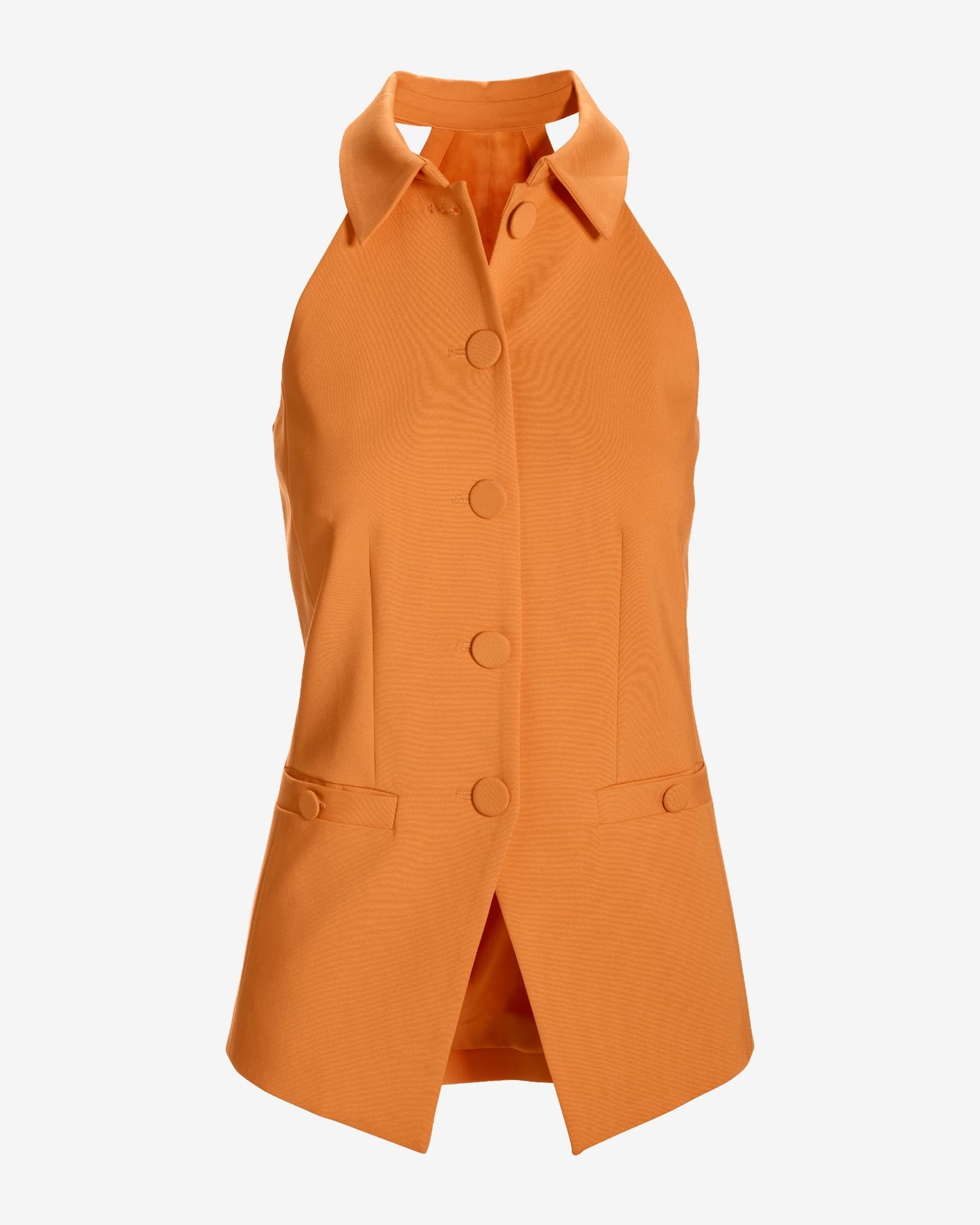 Modern Halter Cut Away Vest Bird of Paradise