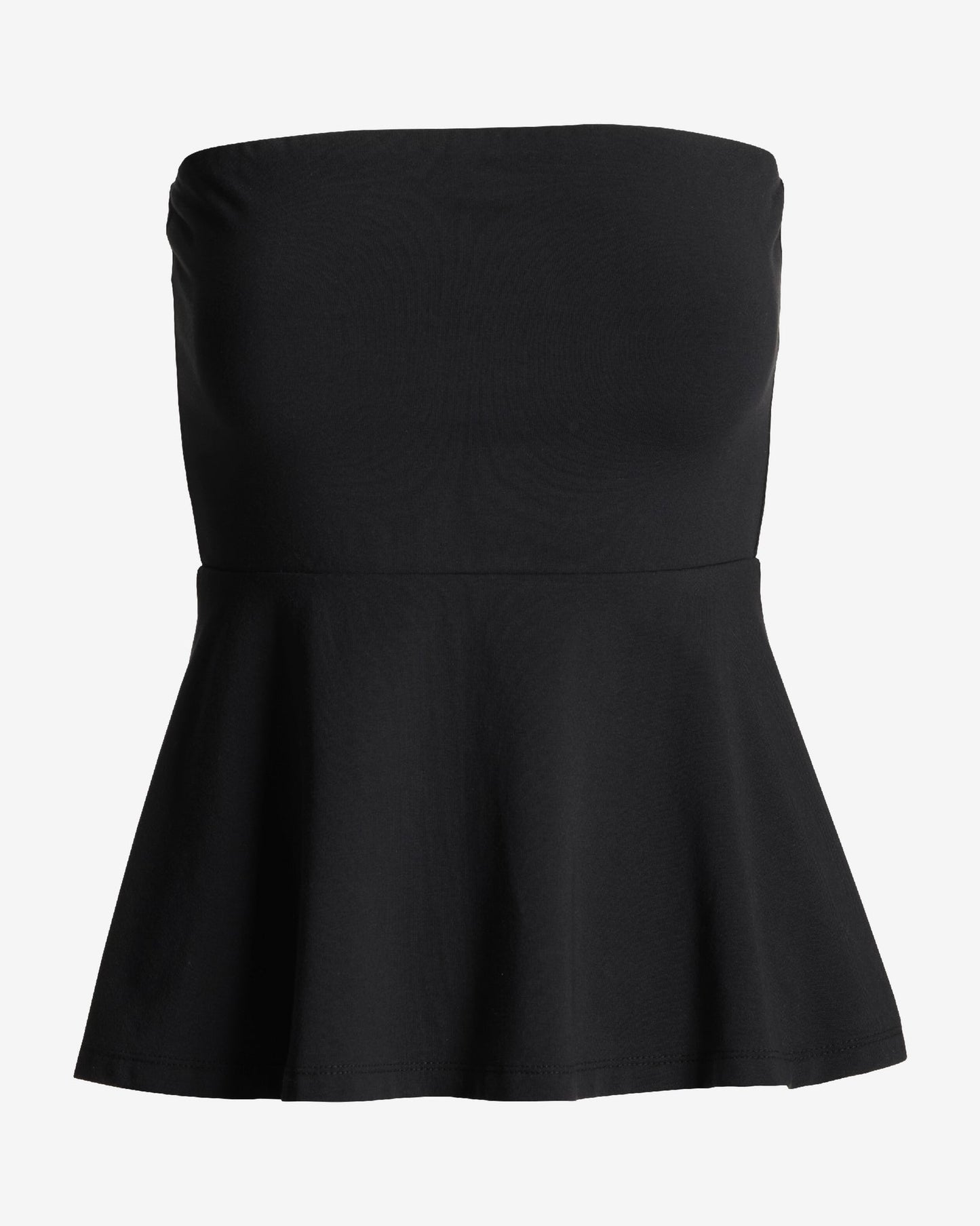 So Sexy Peplum Tube Top Proper Black