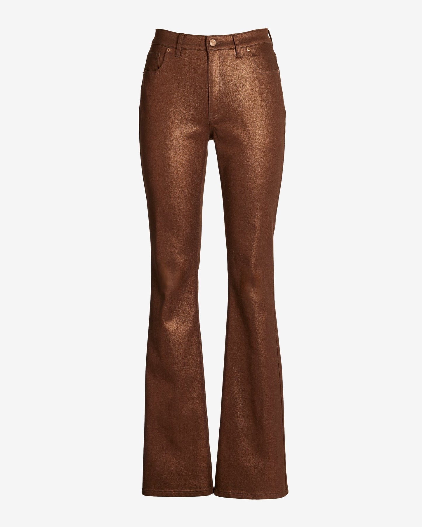 Monterey Coated High Rise Bootcut Jean Bronze