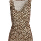 So Effortless Leopard Scoop Neck Tank Neutral