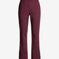 Newport Modern Slim Straight Side Slit Trouser Pant Black Cherry
