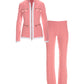 Chic Zippered Sport Coordinate Set Pink Icing