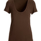 So Effortless Scoopneck T Shirt Cocoa