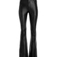 Monterey Five Pocket Faux Leather Bootcut Pant 2BN63 Black