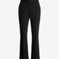 Newport Belted Ponte Straight Leg Pant Black