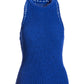 High Neck Sweater Tank Dazzling Blue