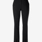 Newport Modern Slim Straight Leg Slit Front Trouser Pant Black