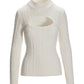 Cable Cut Out Sweater Off White