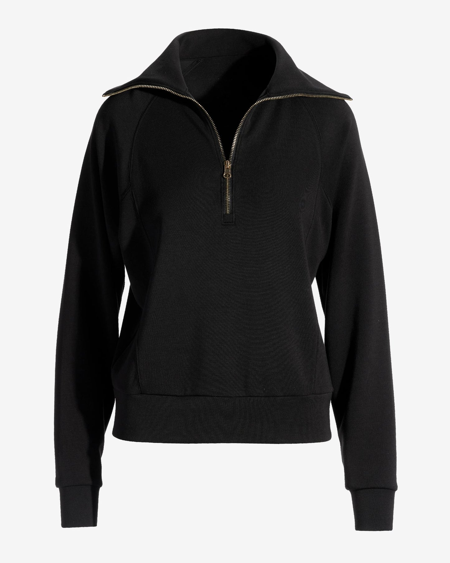 Luxe Lounge Half Zip Sweatshirt Black