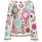 Crochet Flare Sleeve Pullover Multi