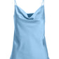Gia Cowl Neck Charmeuse Cami Peri