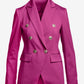 Modern Double-Breasted Blazer Festival Fuchsia