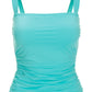 Swim Sense Square-Neck Tankini Top Fountain Blue