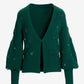 Gem Embellished Cardigan Deep Emerald