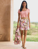 Print Pull-On Denim Skort St Tropez Abstract