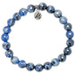 Defining Bracelet- Stability Bracelet with Denim Blue Agate Gemstones